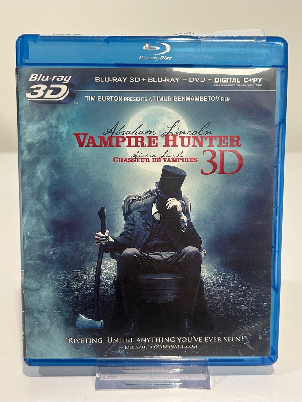 🤯5 for $20🤯 Abraham Lincoln: Vampire Hunter 3D Blu-ray [2012 Horror]
